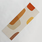 Modern Artwork Brown Tones Mustard Beige Yoga Mat Gallery Image 1