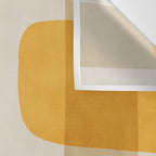 Modern Artwork Brown Tones Mustard Beige Wall Tapestry Gallery Image 3