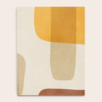 Modern Artwork Brown Tones Mustard Beige Notebook Gallery Image 4