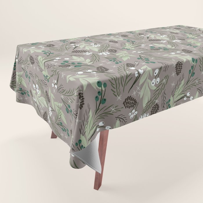 Christmas Foliage - Earth Tablecloth Gallery Image 1