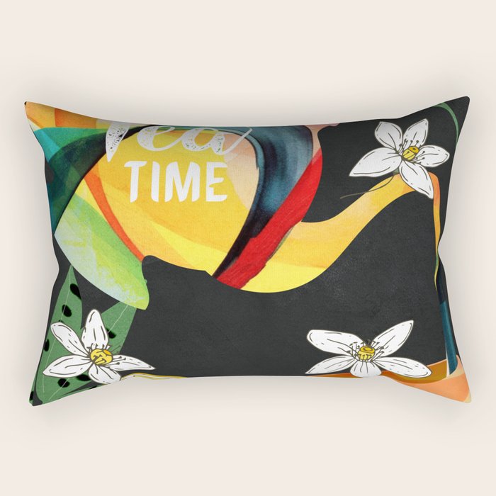Tea Time 1 Rectangular Pillow Gallery Image 1