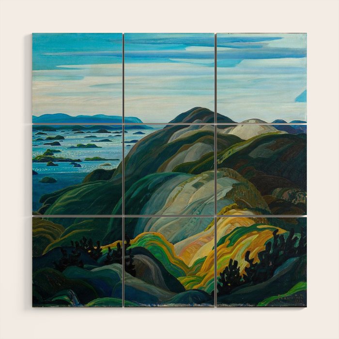 Canadian Landscape Franklin Carmichael Art Nouveau Post-Impressionism Wood Wall Art Gallery Image 1