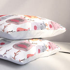 Christmas Winter Cute Reindeers Pillow Sham Gallery Image 3
