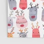 Christmas Winter Cute Reindeers Poster Gallery Image 3