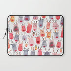 Christmas Winter Cute Reindeers Laptop Sleeve Gallery Image 1