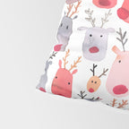 Christmas Winter Cute Reindeers Pillow Sham Gallery Image 4