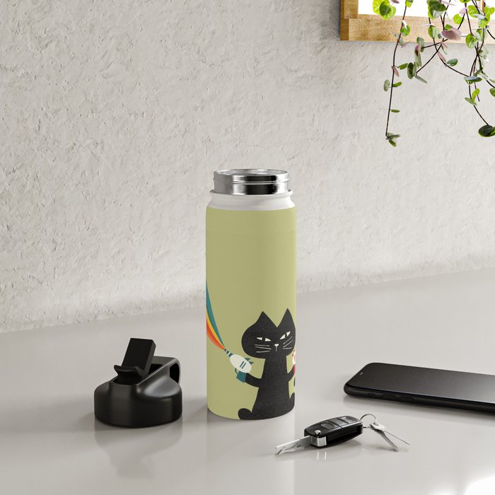 Ray gun cat Water Bottle Gallery Image 4