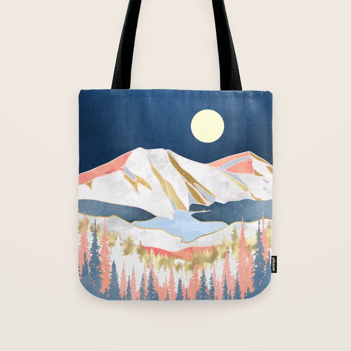 Lake Mountains Tote Bag Gallery Image 1