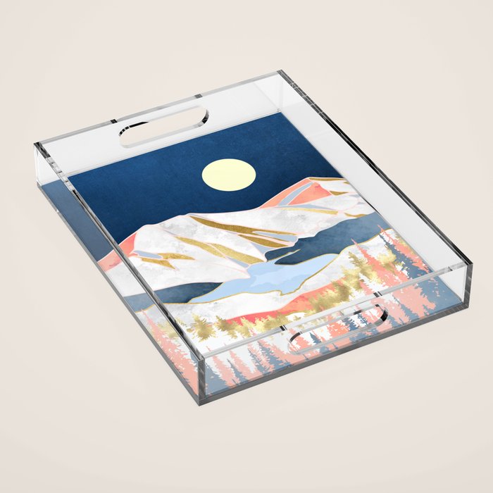 Lake Mountains Acrylic Tray Gallery Image 1