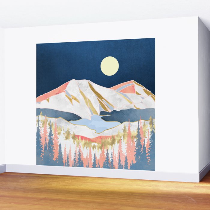 Lake Mountains Wall Mural Gallery Image 2