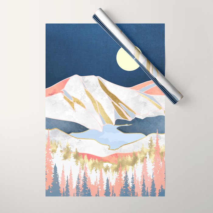 Lake Mountains Wrapping Paper Gallery Image 1