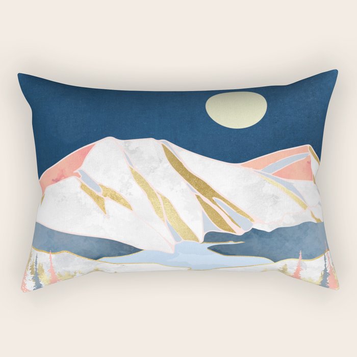 Lake Mountains Rectangular Pillow Gallery Image 2