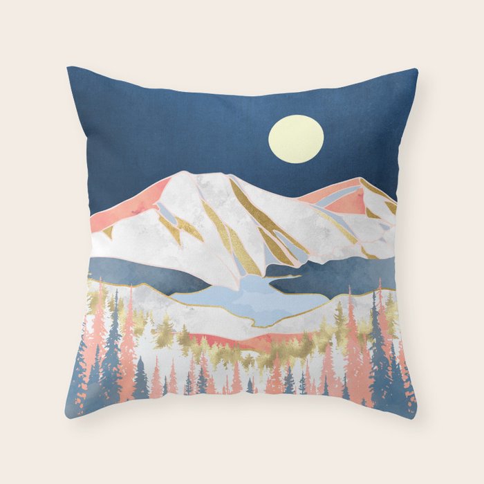Lake Mountains Throw Pillow Gallery Image 6