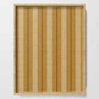 ivy stripes - mustard and black Serving Tray Gallery Image 1