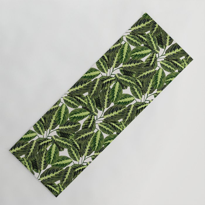 Maranta Lemon lime interior Plant Yoga Mat Gallery Image 1