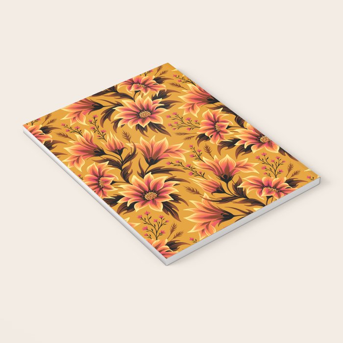 Gazania Floral - Orange Gold Notebook Gallery Image 3