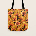Gazania Floral - Orange Gold Tote Bag Gallery Image 1