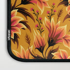 Gazania Floral - Orange Gold Laptop Sleeve Gallery Image 3