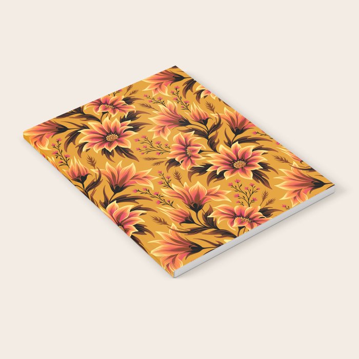Gazania Floral - Orange Gold Notebook Gallery Image 2