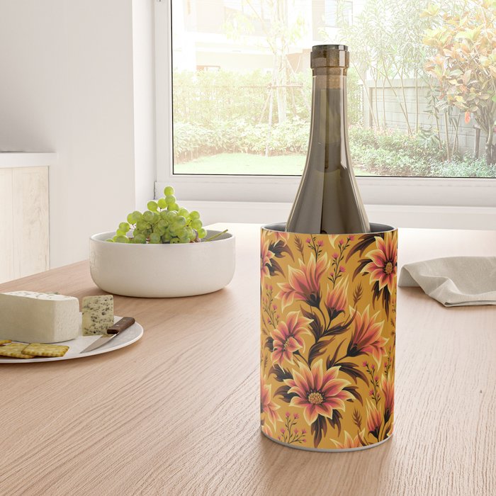 Gazania Floral - Orange Gold Wine Chiller Gallery Image 4