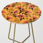 Gazania Floral - Orange Gold Side Table Gallery Image 2