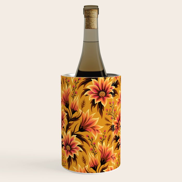 Gazania Floral - Orange Gold Wine Chiller Gallery Image 2