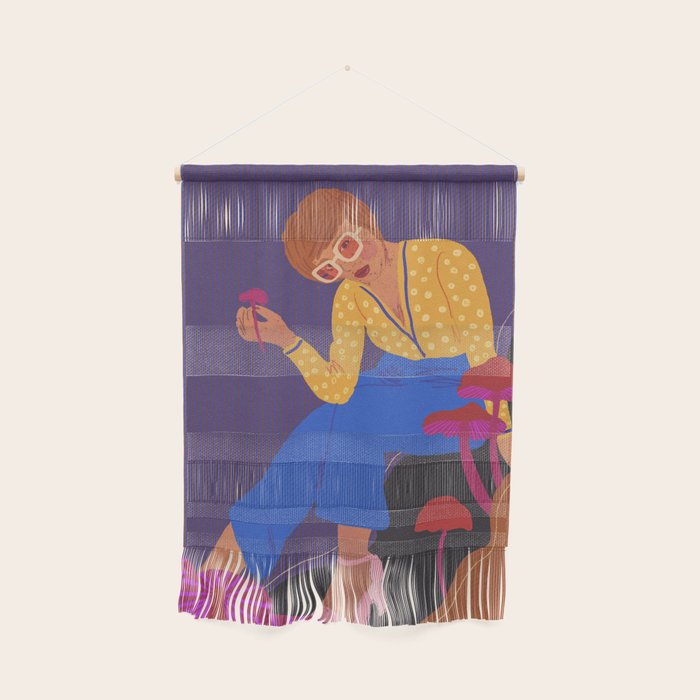 Mushrooms girl Wall Hanging Gallery Image 1