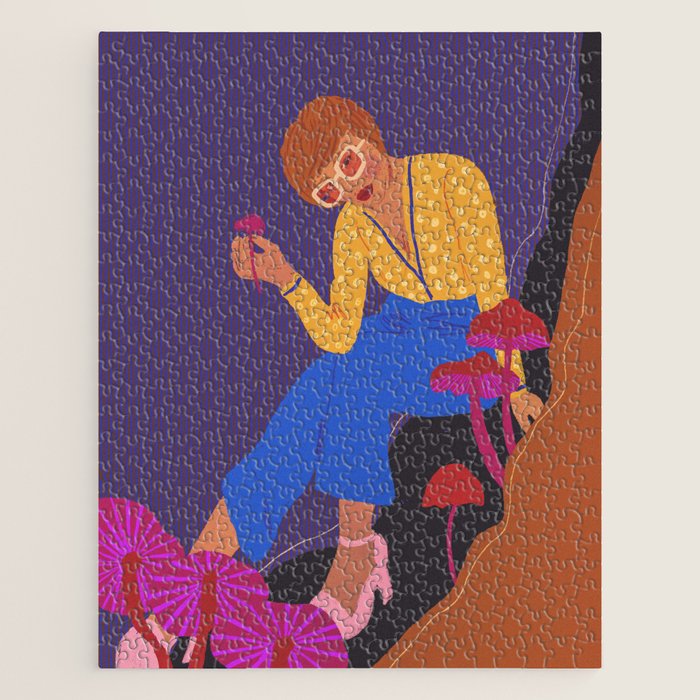 Mushrooms girl Jigsaw Puzzle Gallery Image 1