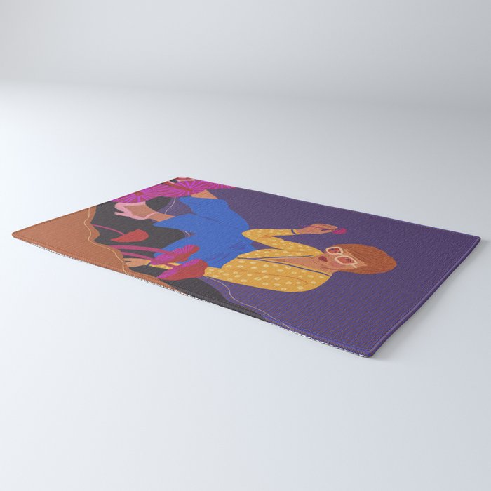 Mushrooms girl Rug Gallery Image 3