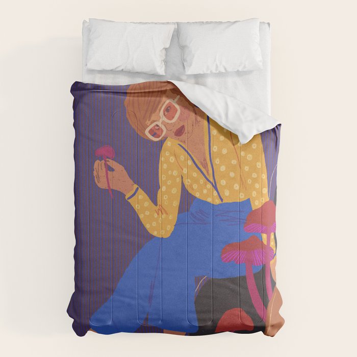 Mushrooms girl Comforter Gallery Image 6