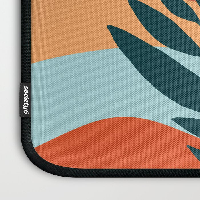 Moonlit Mediterranean Abstract Landscape Laptop Sleeve Gallery Image 3