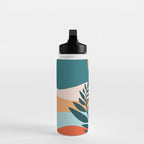 Moonlit Mediterranean Abstract Landscape Water Bottle Gallery Image 3