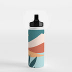 Moonlit Mediterranean Abstract Landscape Water Bottle Gallery Image 2