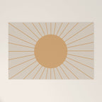 Minimal Sunrays Welcome Mat Gallery Image 1