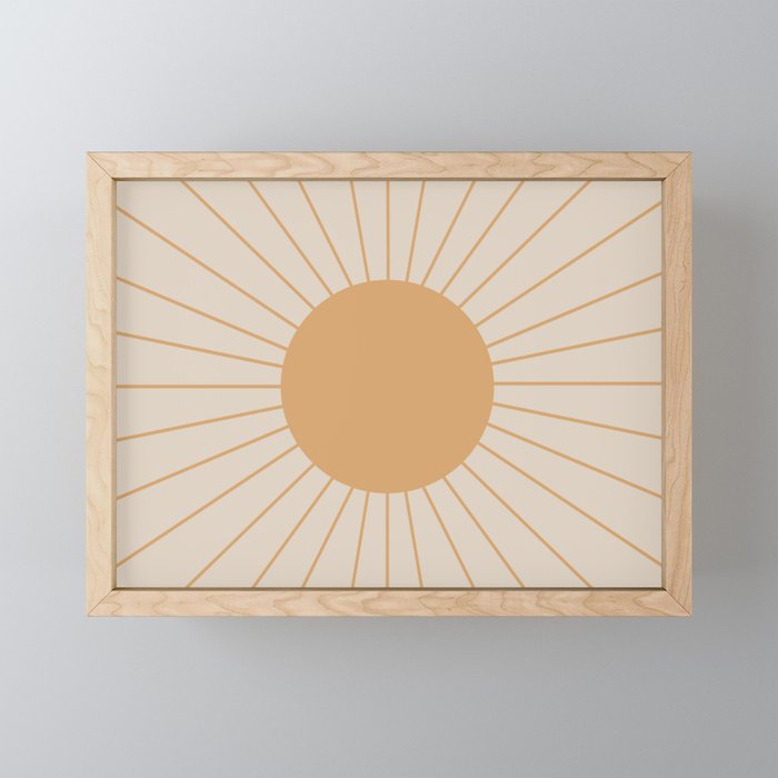 Minimal Sunrays Mini Art Print Gallery Image 1