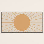 Minimal Sunrays Desk Mat Gallery Image 3