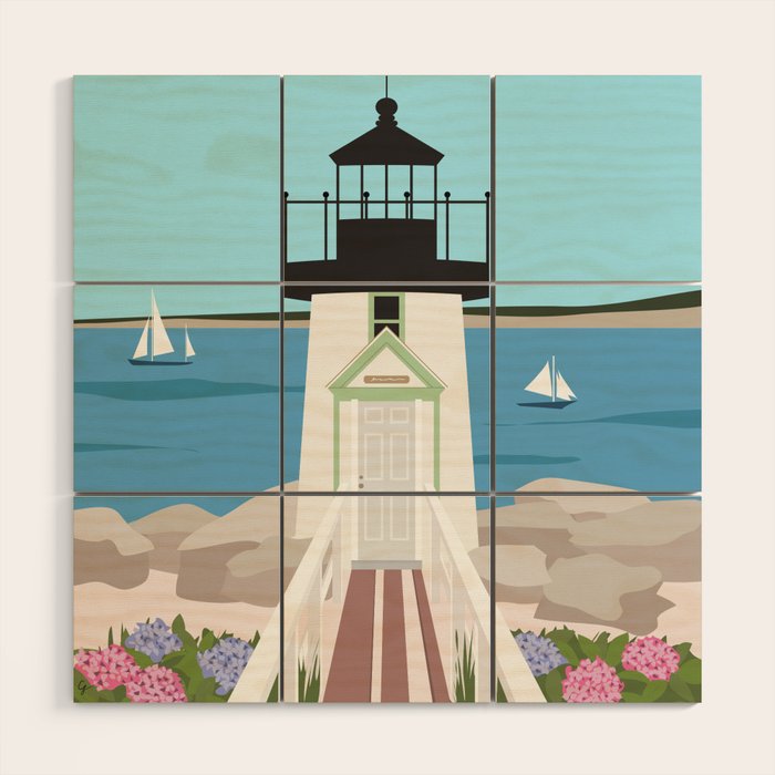 Nantucket Summer Wood Wall Art Gallery Image 1