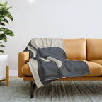 Modern Abstract Minimal Shapes 37 Throw Blanket Gallery Image 1