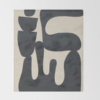 Modern Abstract Minimal Shapes 37 Throw Blanket Gallery Image 2