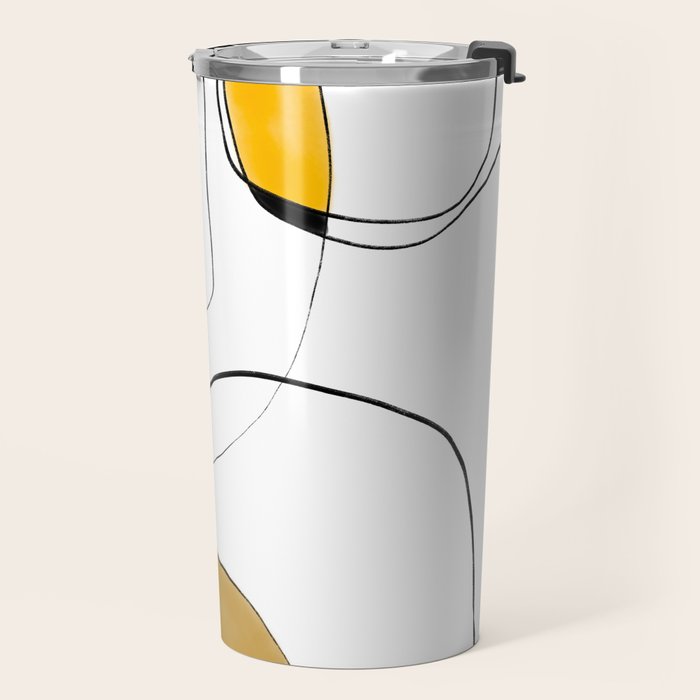 Lines Organic Shapes Travel Mug Gallery Image 2