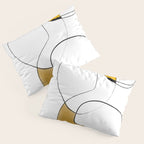 Lines Organic Shapes Pillow Sham Gallery Image 3