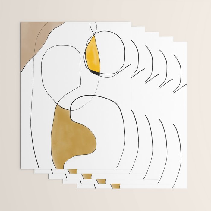 Lines Organic Shapes Wrapping Paper Gallery Image 3