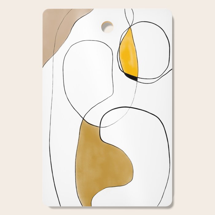 Lines Organic Shapes Cutting Board Gallery Image 1