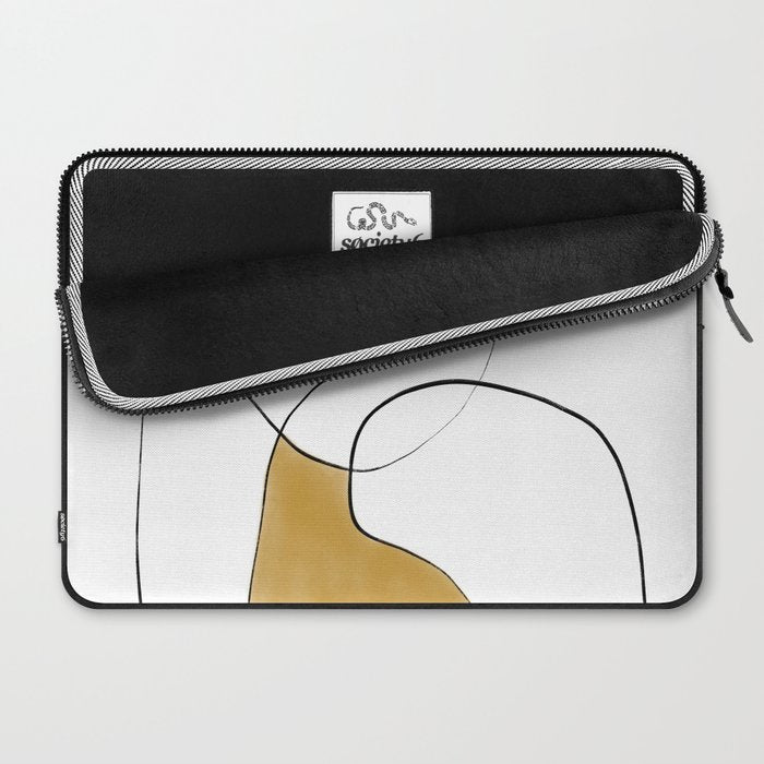 Lines Organic Shapes Laptop Sleeve Gallery Image 2