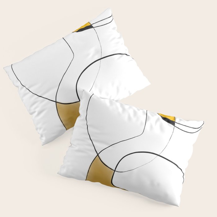 Lines Organic Shapes Pillow Sham Gallery Image 1