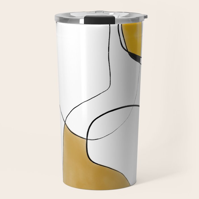 Lines Organic Shapes Travel Mug Gallery Image 1