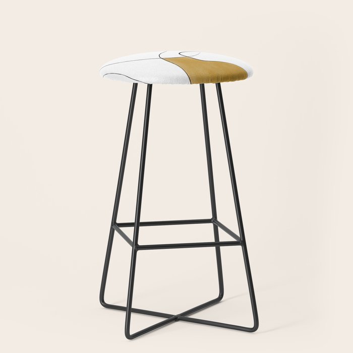 Lines Organic Shapes Stool Gallery Image 1