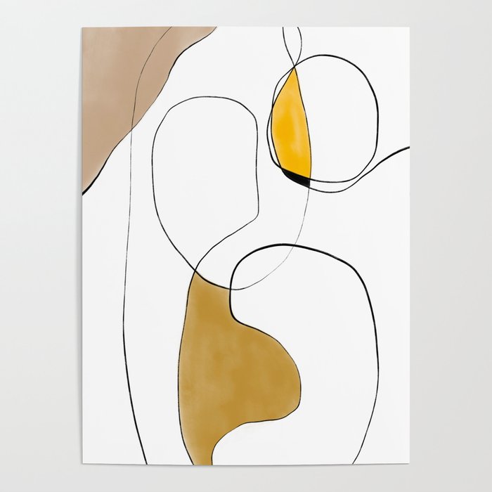 Lines Organic Shapes Poster Gallery Image 4