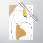 Lines Organic Shapes Wrapping Paper Gallery Image 1
