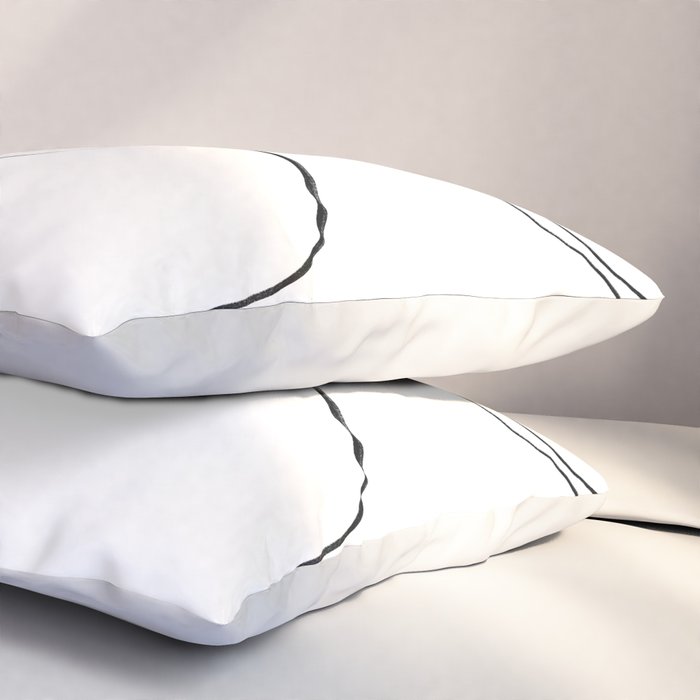 Lines Organic Shapes Pillow Sham Gallery Image 3